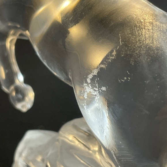 Crystal D’Arques Horse Figurine Clear Glass - Picture 6 of 14